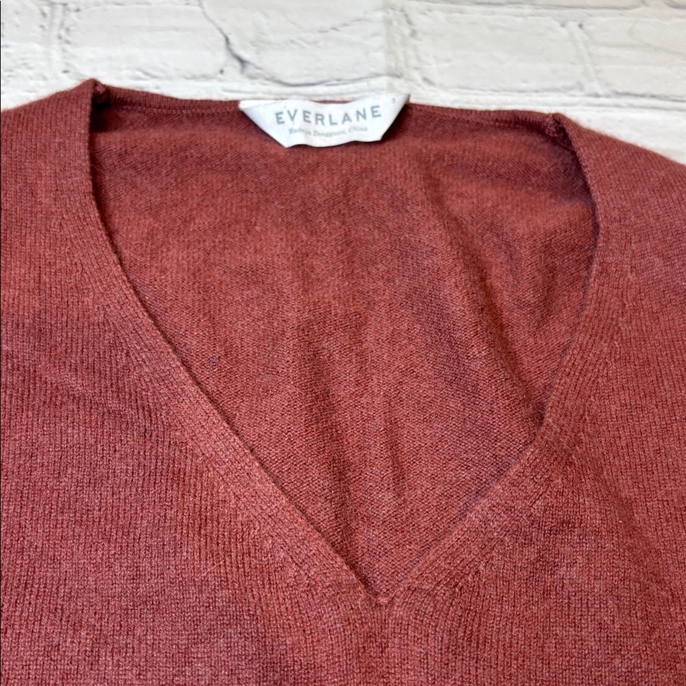 Everlane 100% Cashmere V-Neck Sweater - Picture 4 of 12